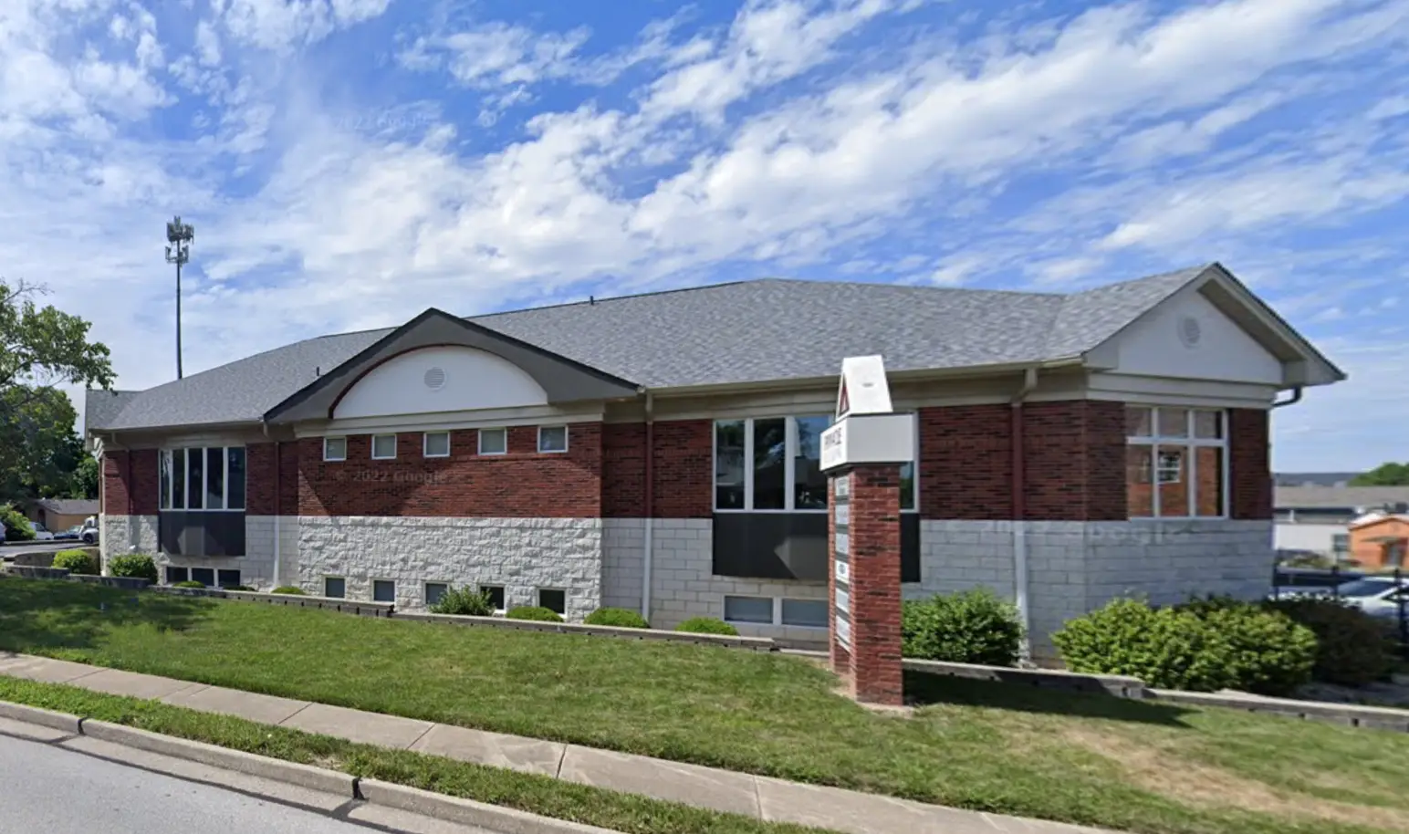 St Charles County Rehab Clinic Building with Blue Sky