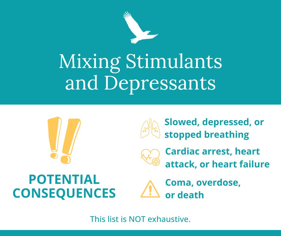 Consequences of mixing stimulants and depressants