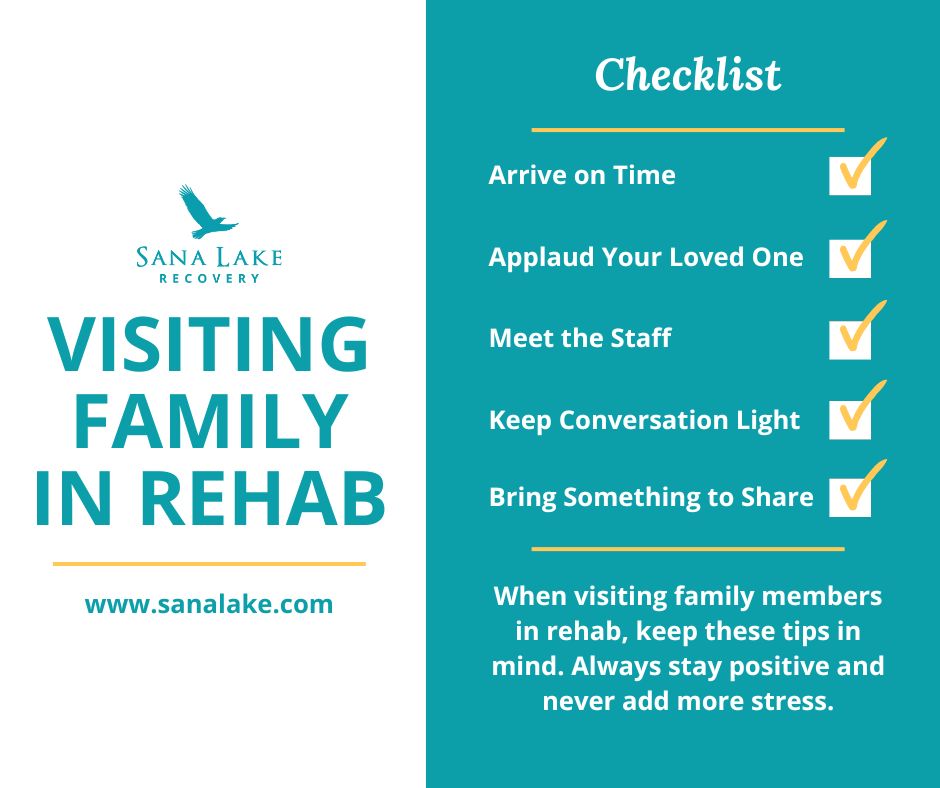 Checklist for visiting family in rehab